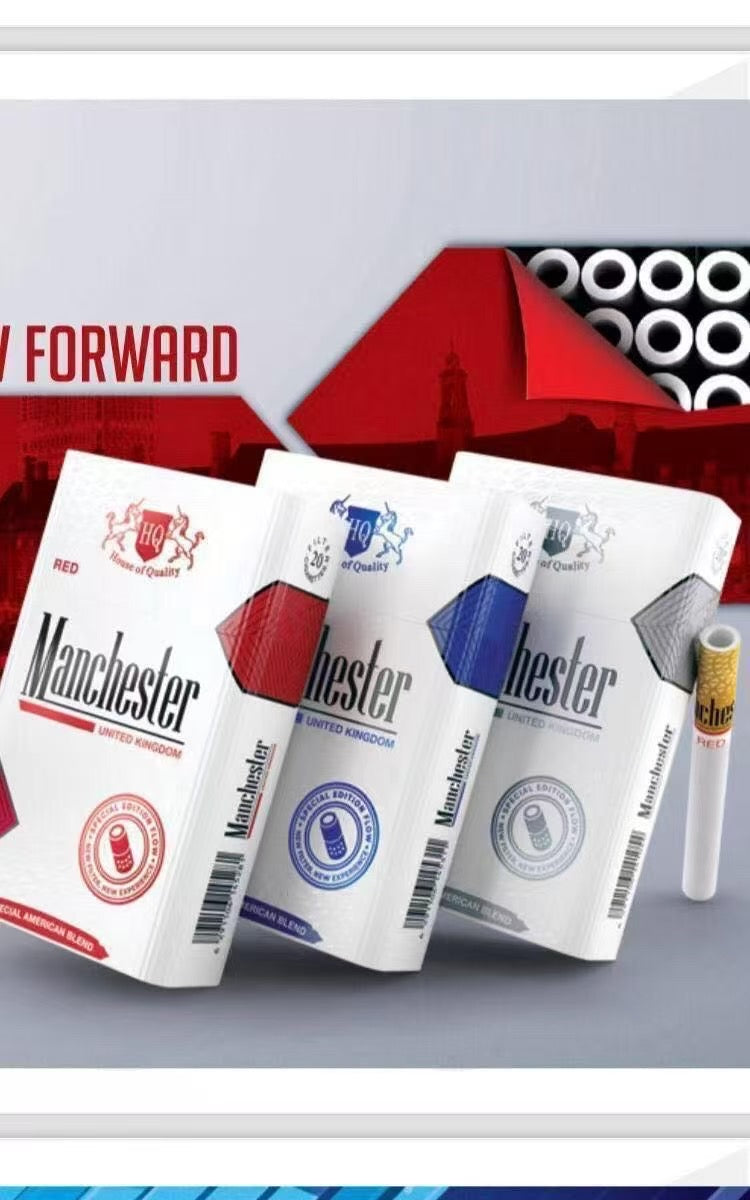 Manchester American Blend Flow Filter (Blue) (10 Pack)